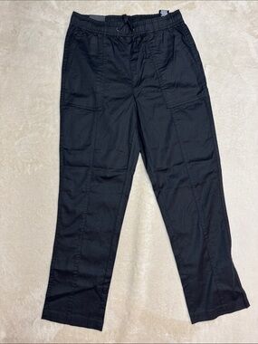 Tahari Black Cargo Drawstring Pants